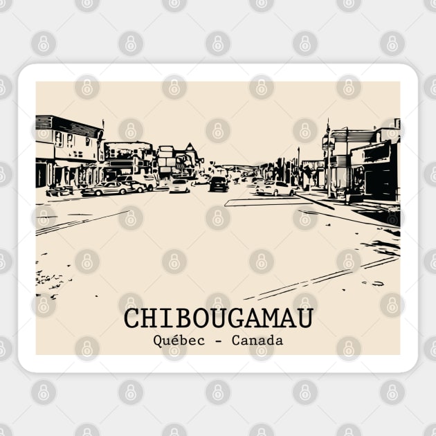 Chibougamau - Québec Magnet by Lakeric